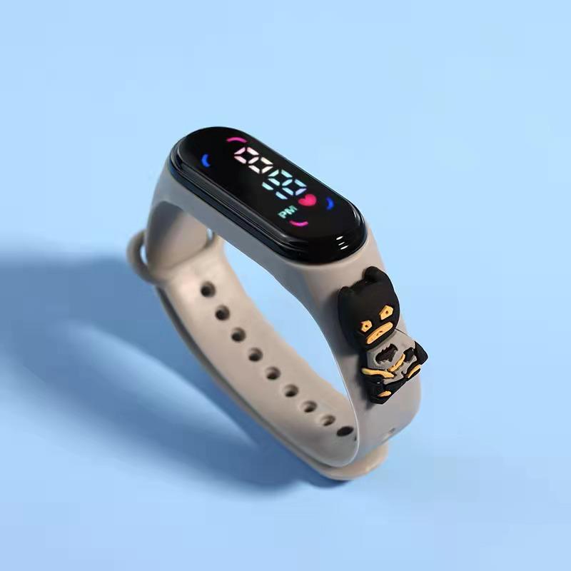 Children's Cartoon 7led Electronic Watch Upgrade Student Swimming Touch Waterproof Bracelet