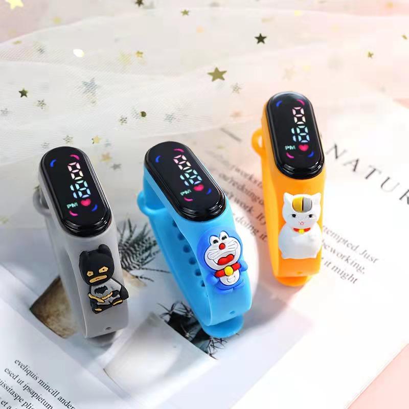 Children's Cartoon 7led Electronic Watch Upgrade Student Swimming Touch Waterproof Bracelet