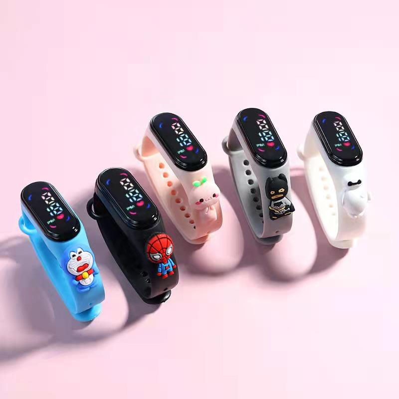Children's Cartoon 7led Electronic Watch Upgrade Student Swimming Touch Waterproof Bracelet