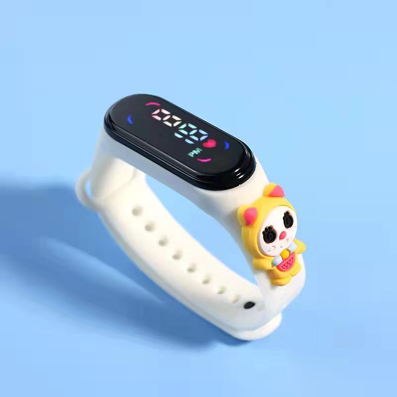 Children's Cartoon 7led Electronic Watch Upgrade Student Swimming Touch Waterproof Bracelet