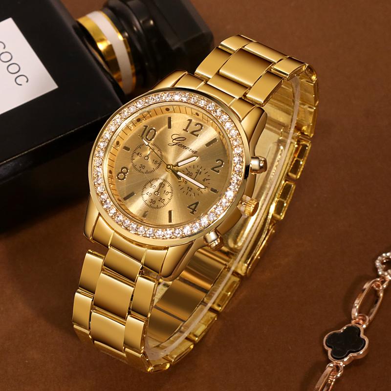 Casual Women's watches Steel Band Alloy Quartz Watch