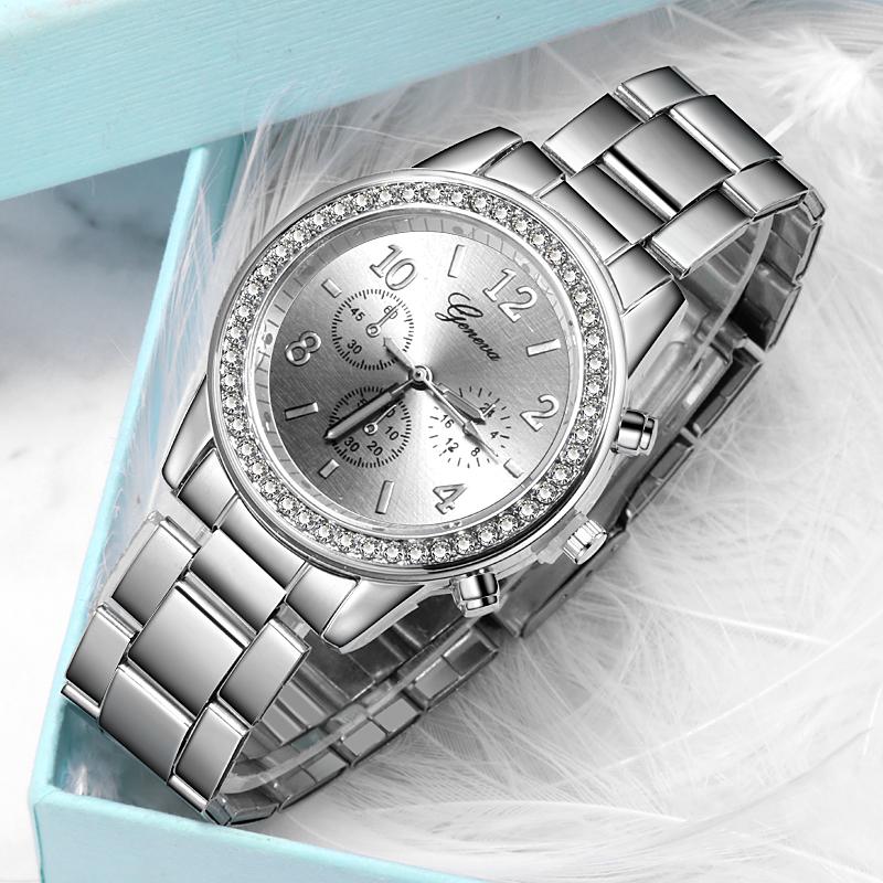 Casual Women's watches Steel Band Alloy Quartz Watch