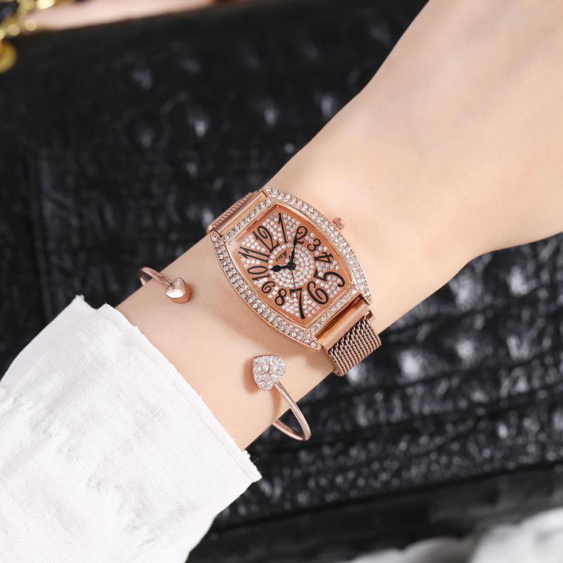 Casual Fashion Business Women Watches Mesh Strap Simple Quartz Watch