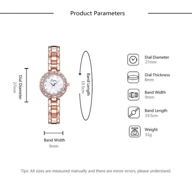 Bracelet Watches Set For Women Fashion Geometric Bangle Quartz Clock Ladies Wrist Watch