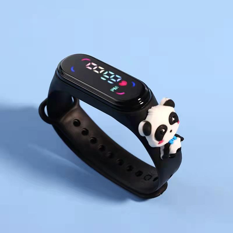 Children's Cartoon 7led Electronic Watch Upgrade Student Swimming Touch Waterproof Bracelet