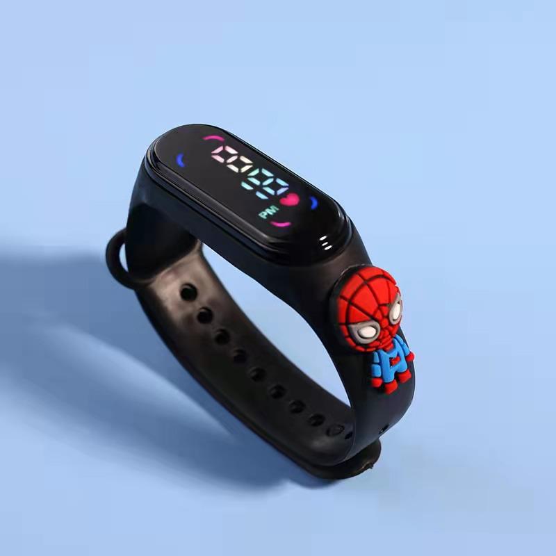 Children's Cartoon 7led Electronic Watch Upgrade Student Swimming Touch Waterproof Bracelet