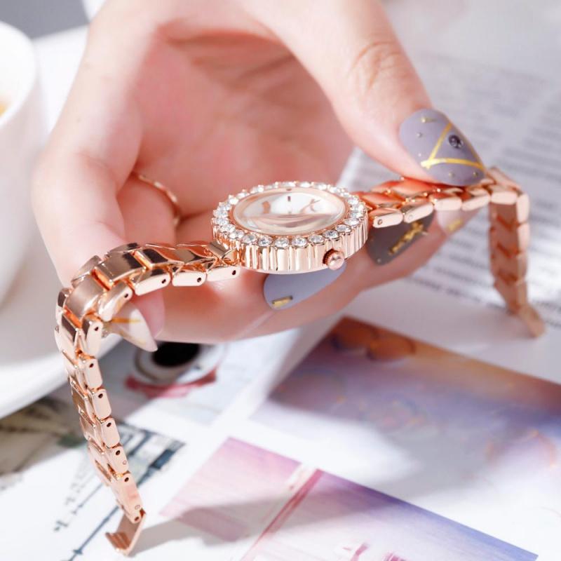 Bracelet Watches Set For Women Fashion Geometric Bangle Quartz Clock Ladies Wrist Watch