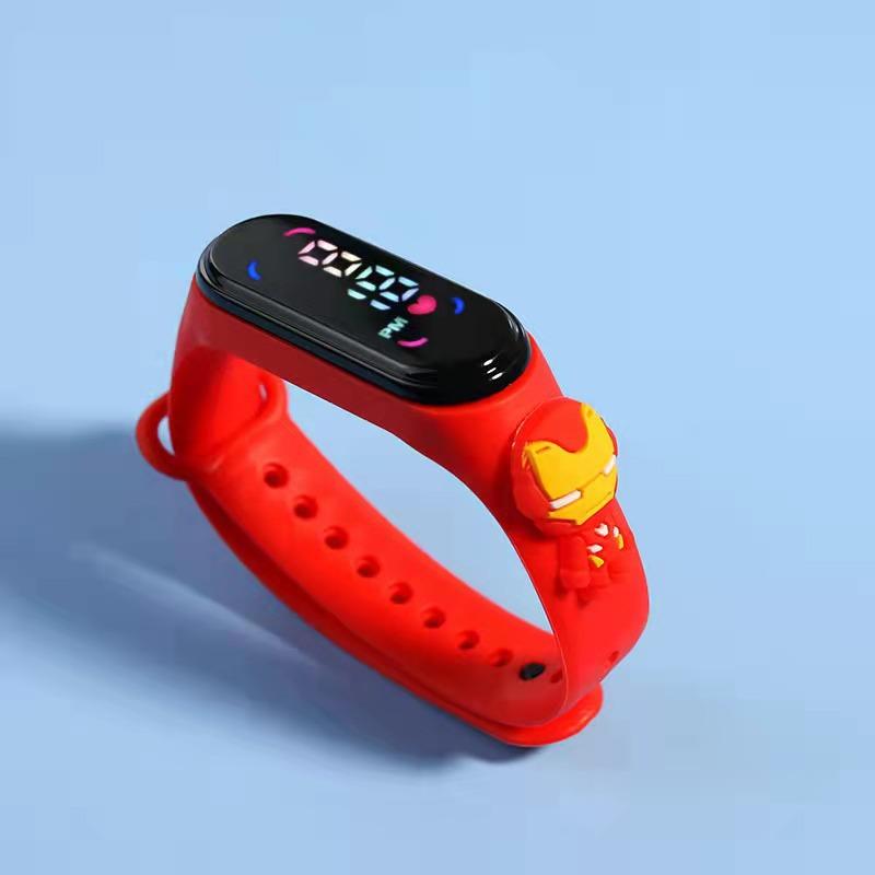 Children's Cartoon 7led Electronic Watch Upgrade Student Swimming Touch Waterproof Bracelet