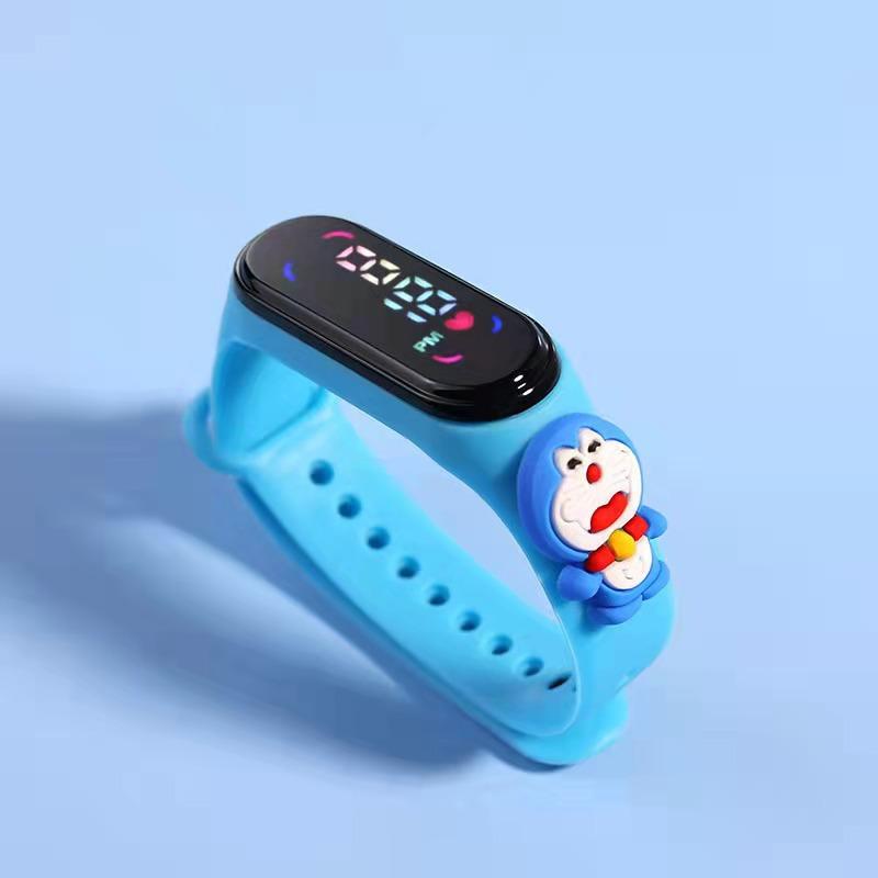 Children's Cartoon 7led Electronic Watch Upgrade Student Swimming Touch Waterproof Bracelet