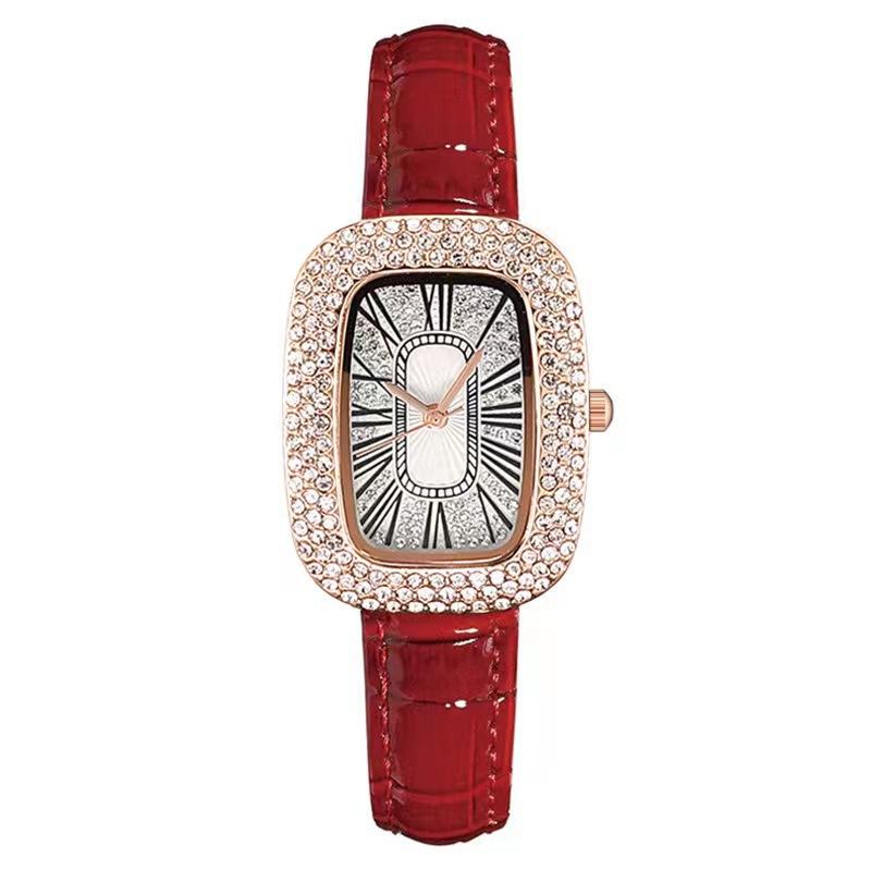 2022 New Fashion Women's Watches Green Bright Leather Analog Quartz Watch