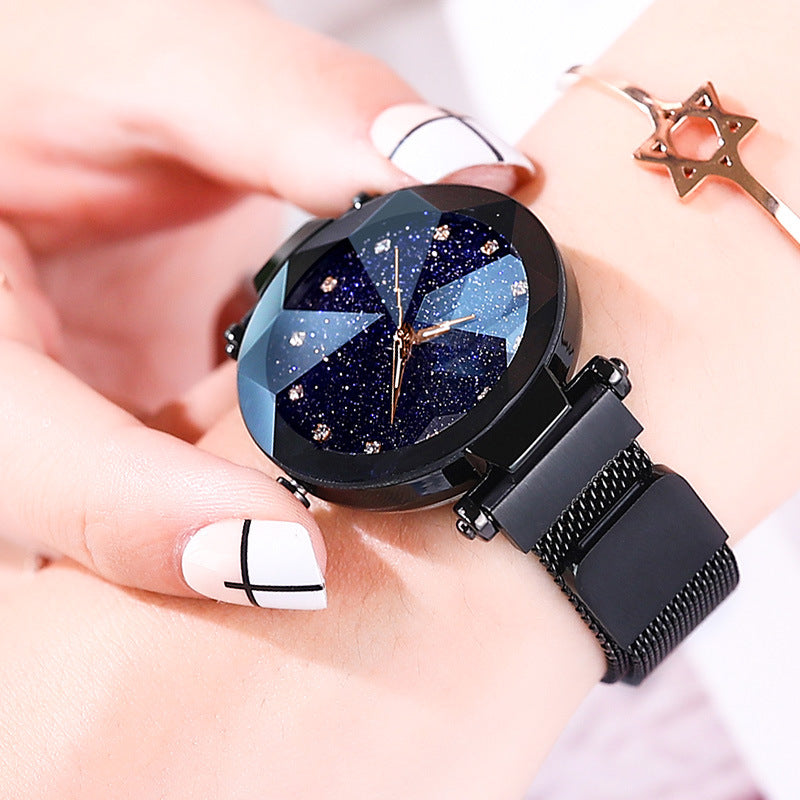 Fashion Women's Watches Elegant Magnetic Strap Analog Quartz Watch