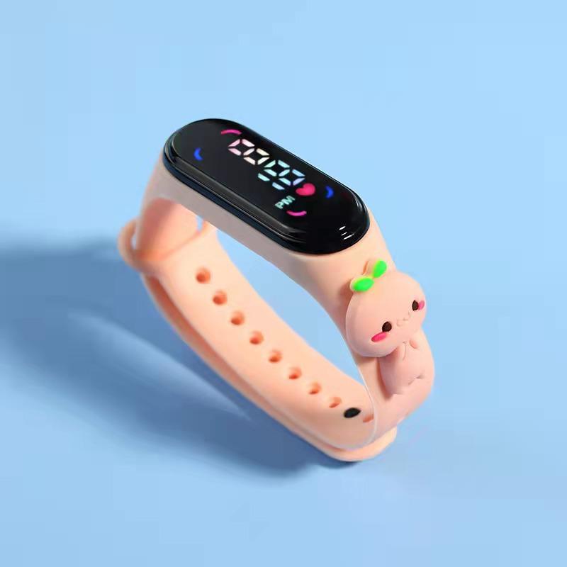 Children's Cartoon 7led Electronic Watch Upgrade Student Swimming Touch Waterproof Bracelet