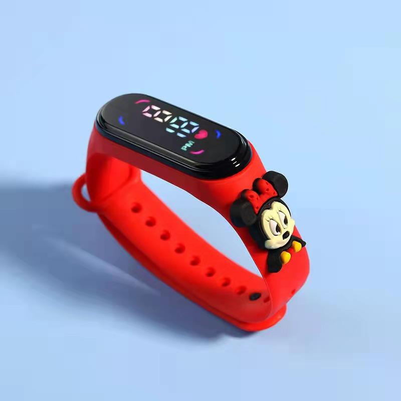 Children's Cartoon 7led Electronic Watch Upgrade Student Swimming Touch Waterproof Bracelet