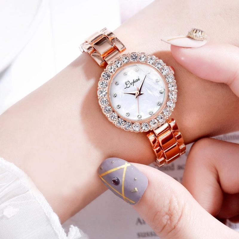 Bracelet Watches Set For Women Fashion Geometric Bangle Quartz Clock Ladies Wrist Watch