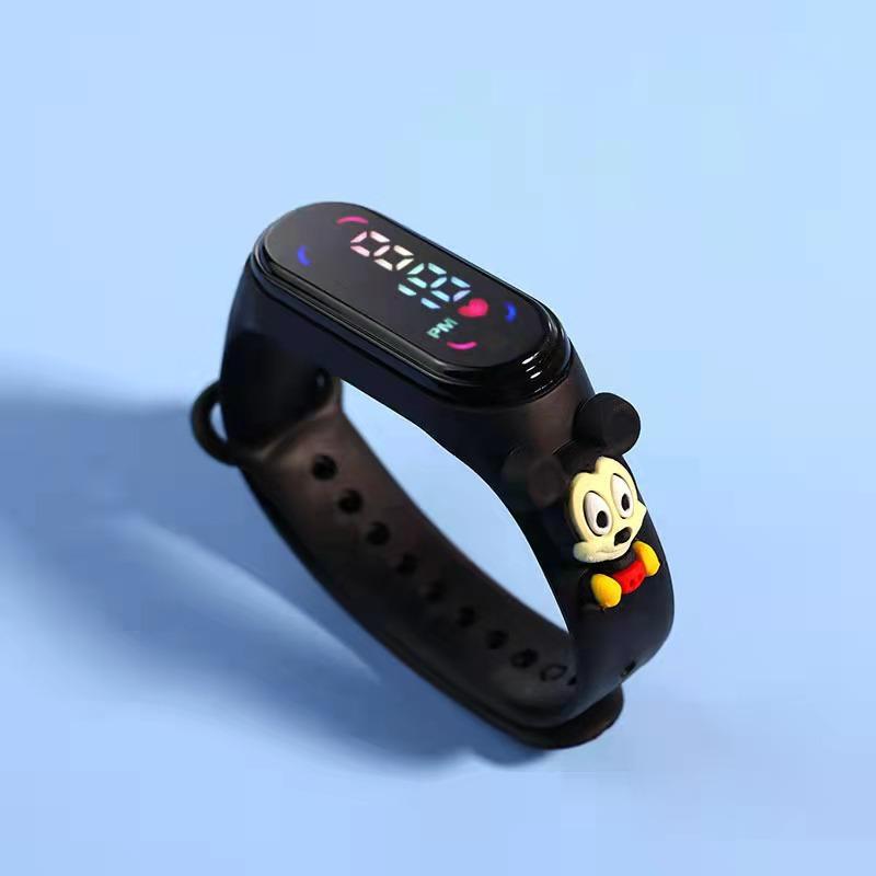Children's Cartoon 7led Electronic Watch Upgrade Student Swimming Touch Waterproof Bracelet
