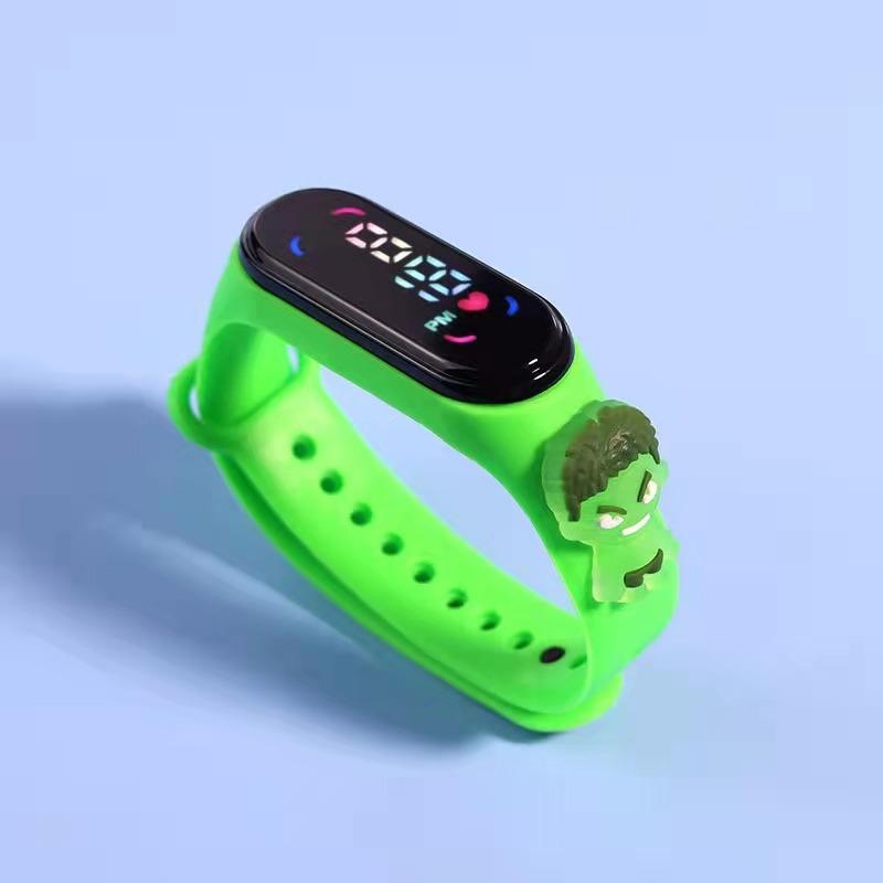 Children's Cartoon 7led Electronic Watch Upgrade Student Swimming Touch Waterproof Bracelet