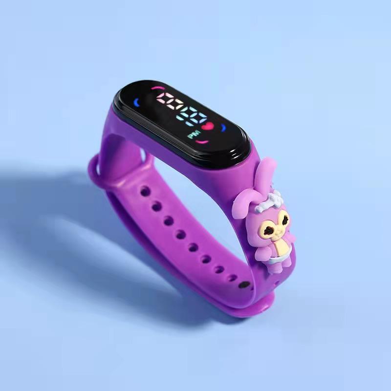 Children's Cartoon 7led Electronic Watch Upgrade Student Swimming Touch Waterproof Bracelet