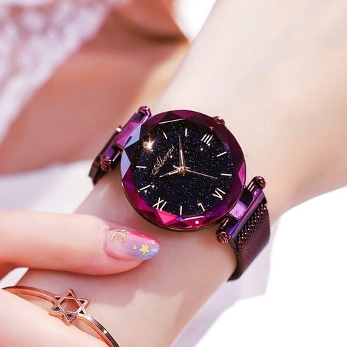 Fashion Women's Watches Elegant Magnetic Strap Analog Quartz Watch