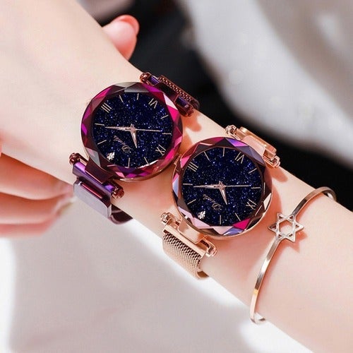 Fashion Women's Watches Elegant Magnetic Strap Analog Quartz Watch