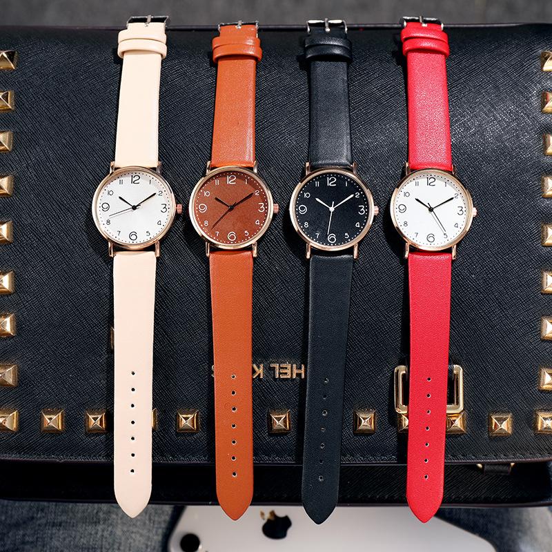 Fashion Simple Women Watches Casual Decoration Leather Belt Watch