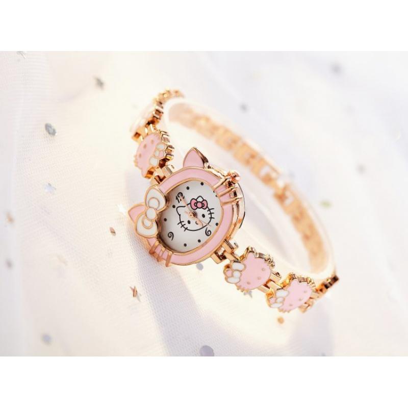 Fashion Lovely Girls Watches Cartoon Cat Kids watch