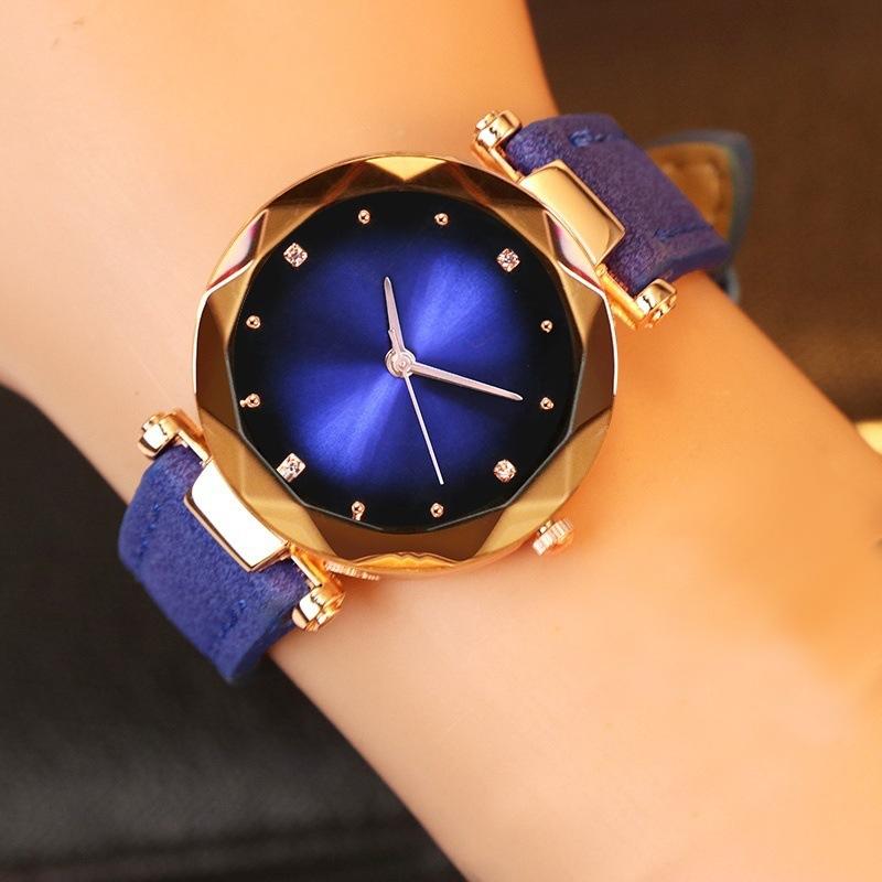 Fashion Belt Girls Casual Watches Colorful Dial Women's Quartz Watch