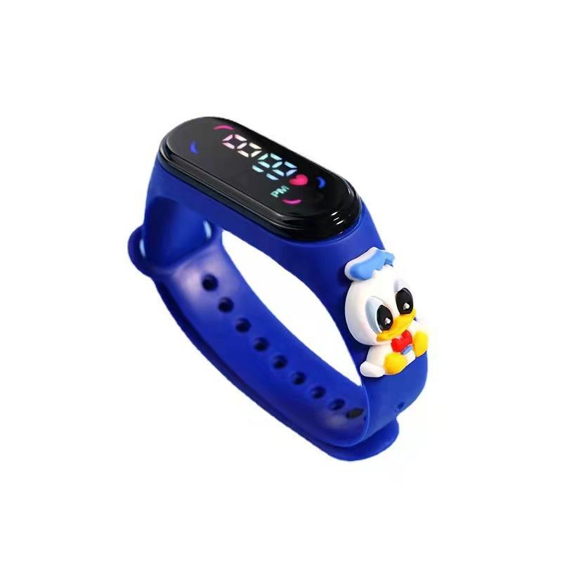 Children's Cartoon 7led Electronic Watch Upgrade Student Swimming Touch Waterproof Bracelet