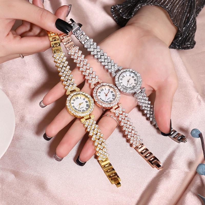 Women Bracelet Watches Steel belt Love Bracelet Wristwatches Set