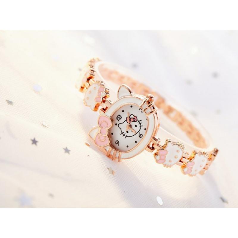 Fashion Lovely Girls Watches Cartoon Cat Kids watch