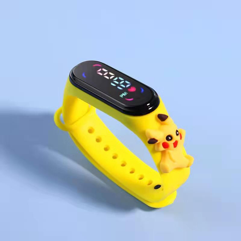 Children's Cartoon 7led Electronic Watch Upgrade Student Swimming Touch Waterproof Bracelet