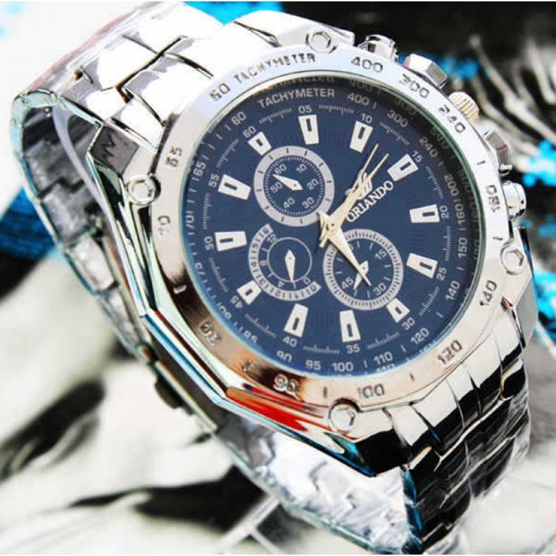 Men's Stainless Steel Strap Watches Male Gift