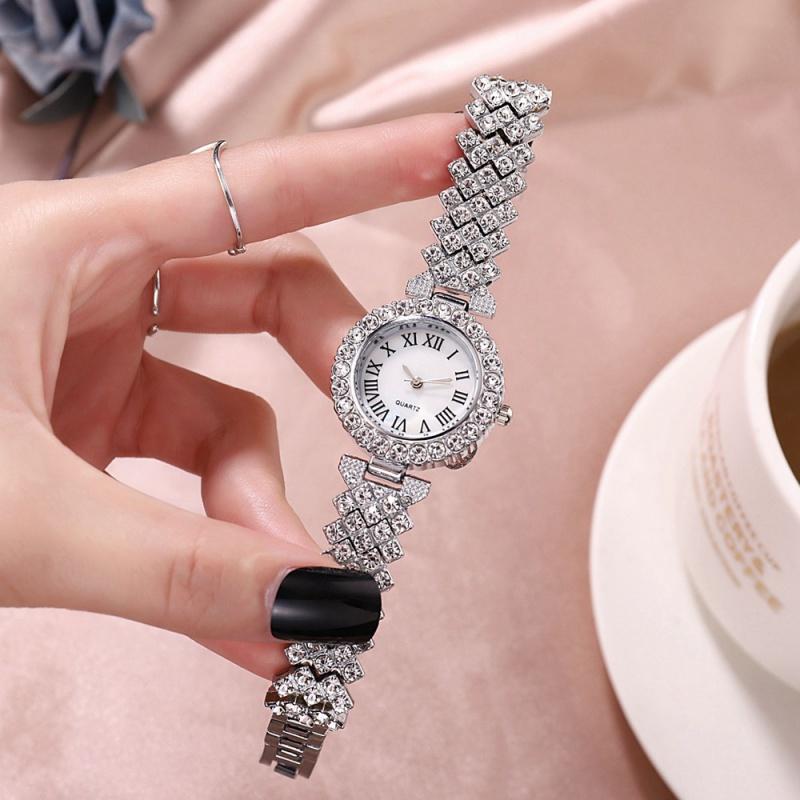 Women Bracelet Watches Steel belt Love Bracelet Wristwatches Set