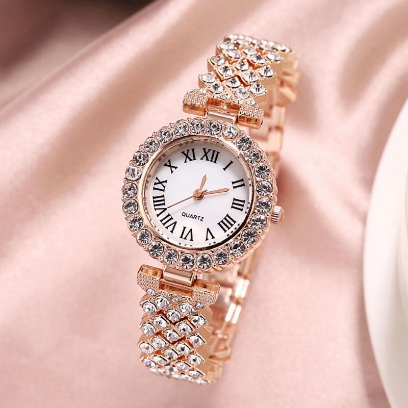 Women Bracelet Watches Steel belt Love Bracelet Wristwatches Set