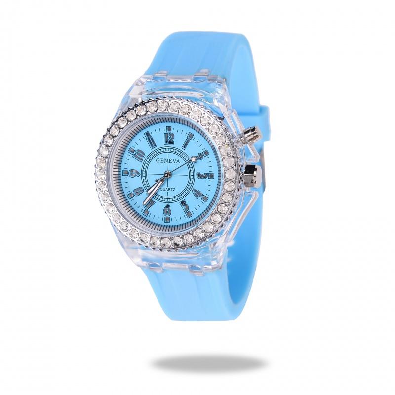 Men's and Women's Unisex Watch Quartz Luminescent Watch Geneva Silicone Watch