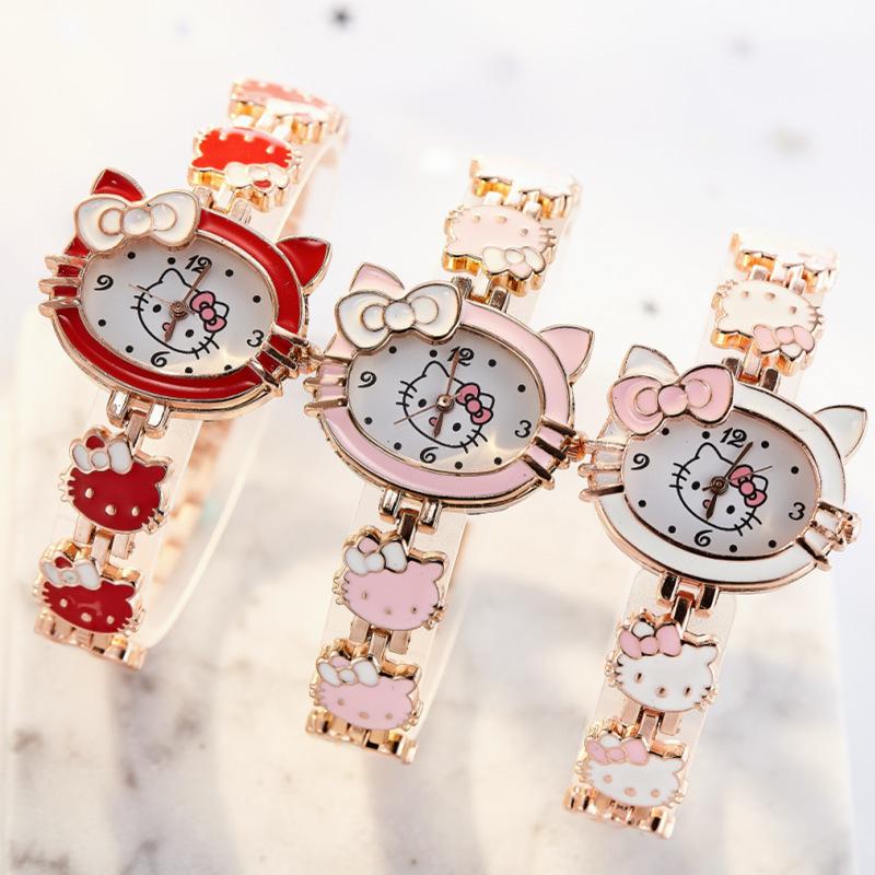 Fashion Lovely Girls Watches Cartoon Cat Kids watch