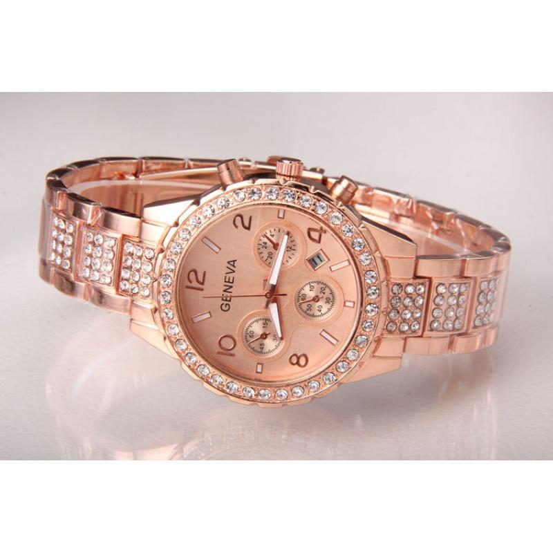 Fashion Women's Watches Steel Belt Calendar Wrist Watch Women Quartz Watch