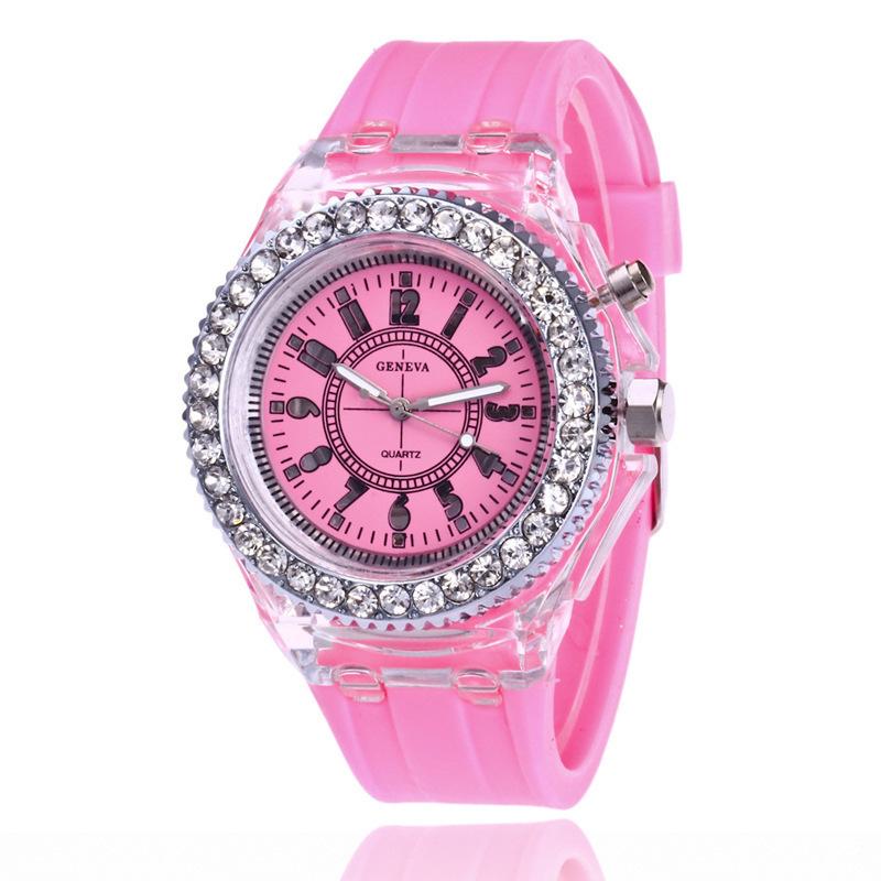 Men's and Women's Unisex Watch Quartz Luminescent Watch Geneva Silicone Watch