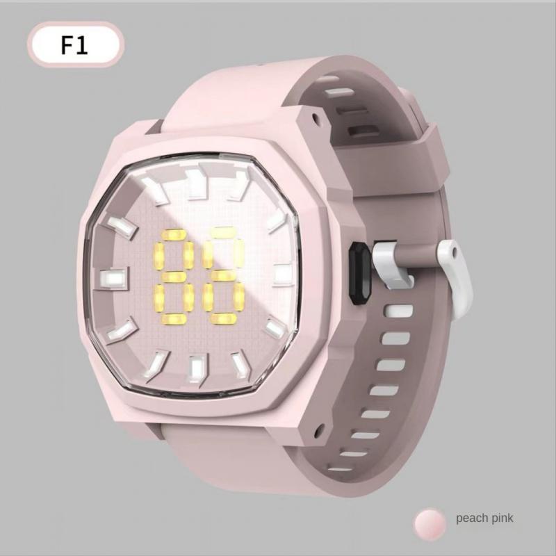 New Unisex LED Electronic Watch Square Waterproof 3D Digital Display Sports Student LED Watches