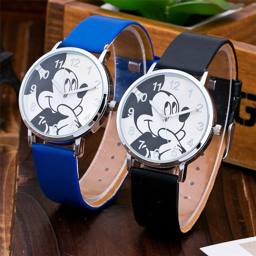 Fashion Casual Cartoon Women Watches Leather Strap Children Girl Boy Watch Kids Quartz Wristwatches