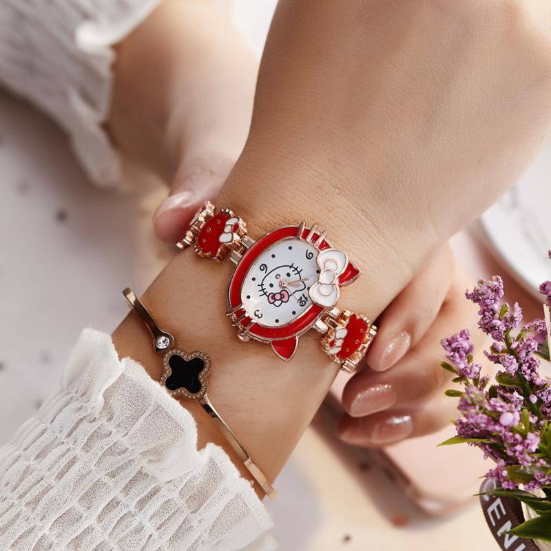 Fashion Lovely Girls Watches Cartoon Cat Kids watch