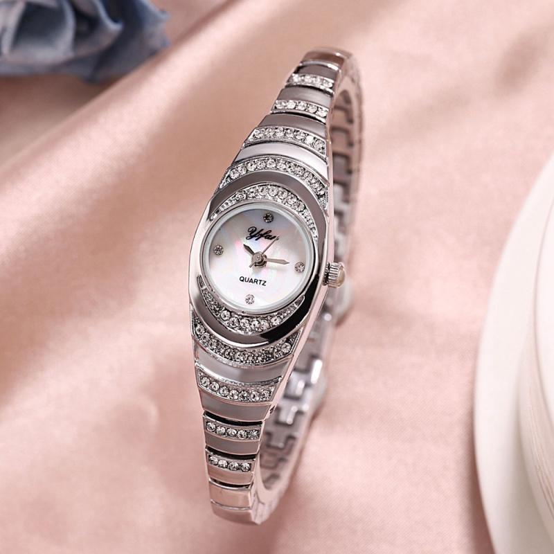 Women Bracelet Watch Rose Gold Fashion Luxury Stainless Steel Wrist Watch