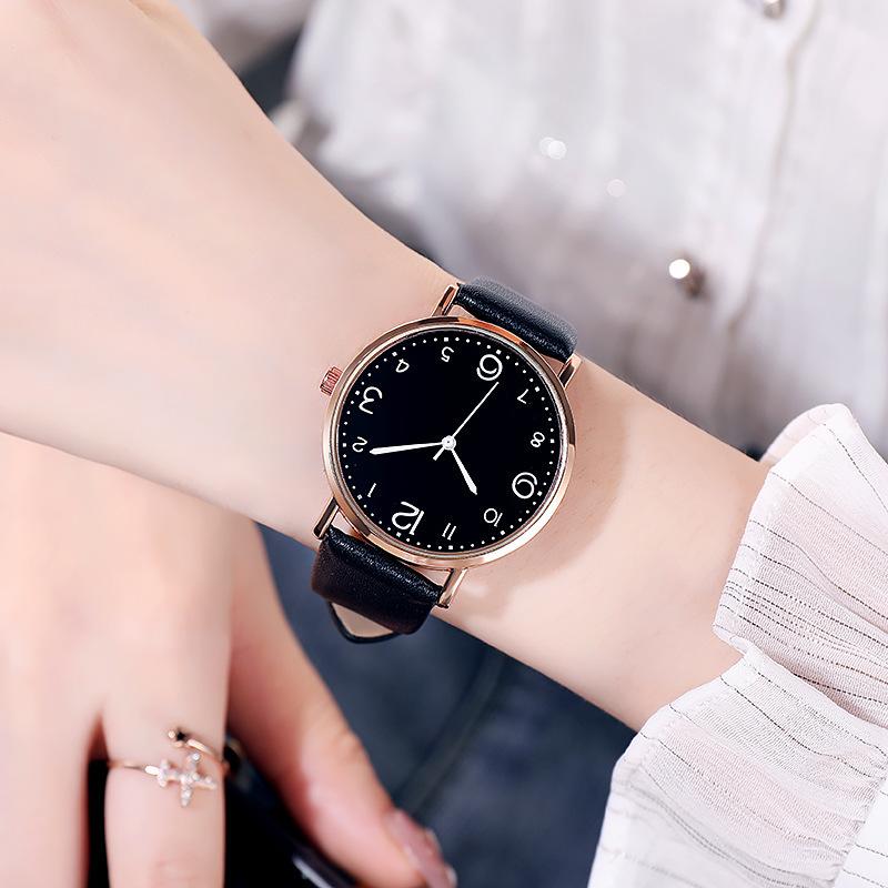 Fashion Simple Women Watches Casual Decoration Leather Belt Watch