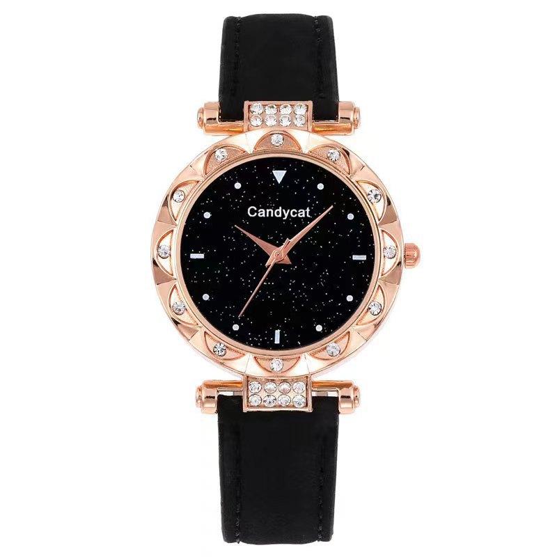 Watch Female Starry Sky Simple Fashion Trend Matte Leather Quartz Watch