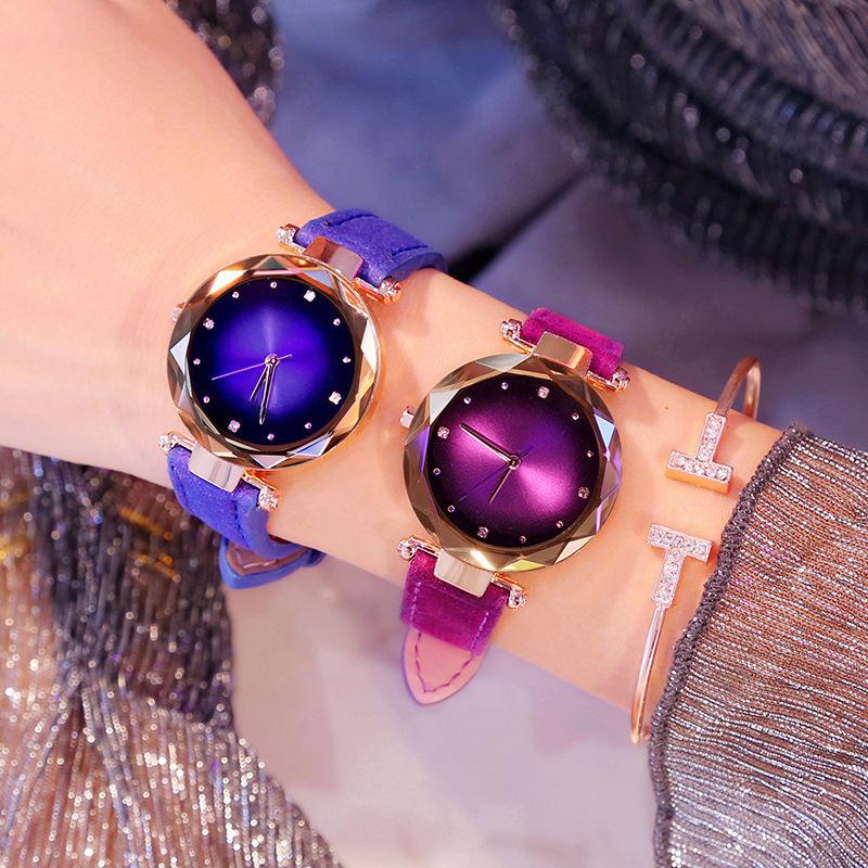 Fashion Belt Girls Casual Watches Colorful Dial Women's Quartz Watch
