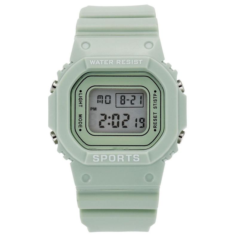 LED Electronic Watches Multi-Functional Luminous Sports Waterproof Square Watch for Male and Female Students