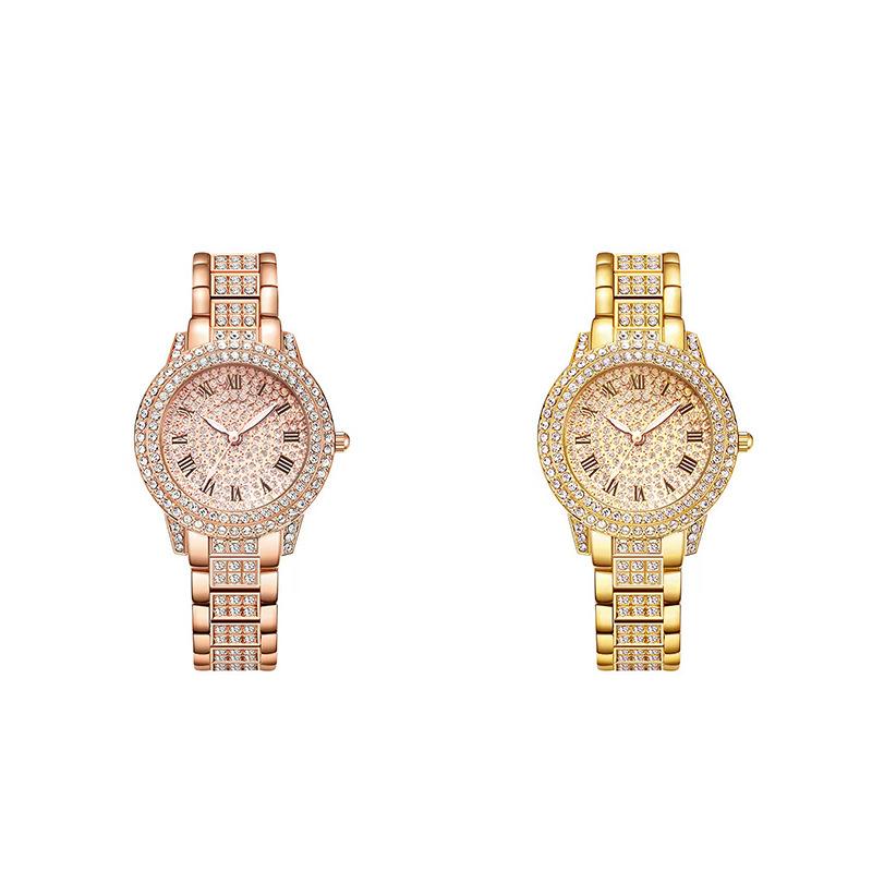 Fashion Diamondd-Embedded Women's Watch Elegant Quartz Watch