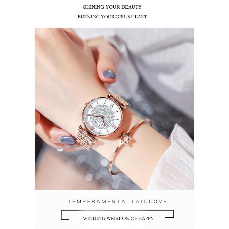 Stainless Steel Women Quartz Watches