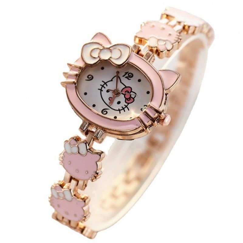 Fashion Lovely Girls Watches Cartoon Cat Kids watch