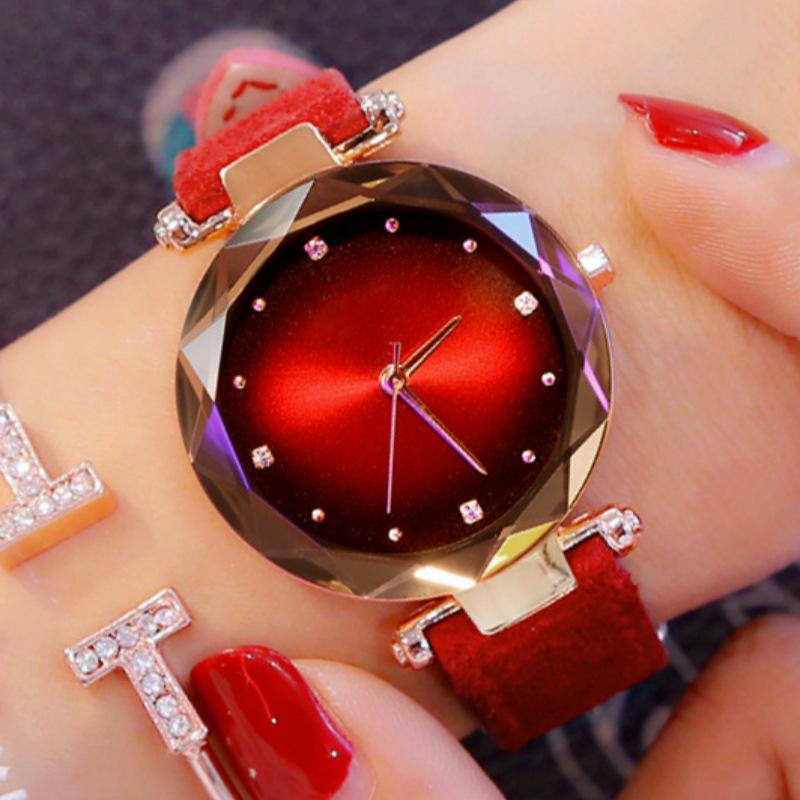 Fashion Belt Girls Casual Watches Colorful Dial Women's Quartz Watch