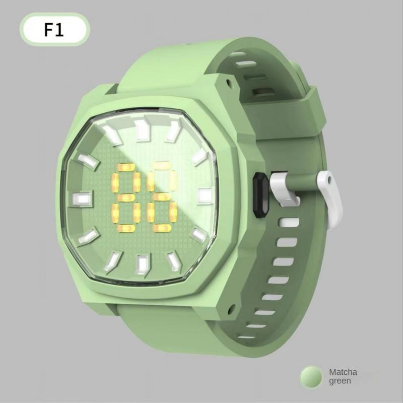 New Unisex LED Electronic Watch Square Waterproof 3D Digital Display Sports Student LED Watches